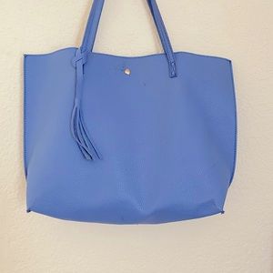 Blue purse, size medium, worn once.